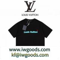 LOUIS VUITTONコピー ルイヴィトンｔシャツ 2色可選 高品質のプリント ...