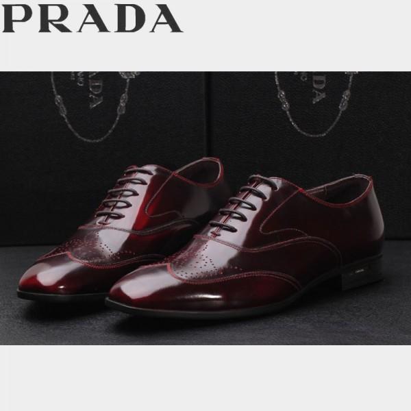 人気が爆発 2022-14秋冬新作 PRADA プラダ レザー靴靴 2色可選