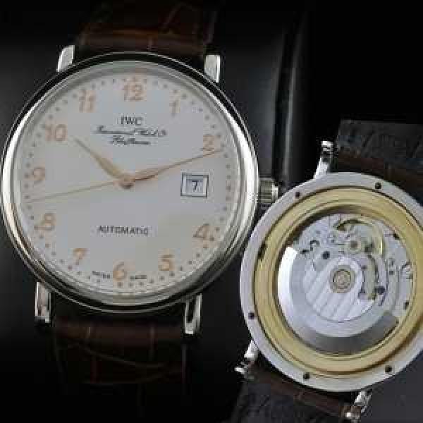 高級腕時計 スイスムーブメント 3針  自動巻き 日付表示 夜光効果  男性用腕時計 IWC クオーツ メンズ腕時計