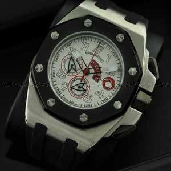 Audemars Piguetオーデマピゲ 腕時計 メードインジャパンクオーツ 5針クロノグラフ レザー 日付表示