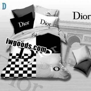 秋冬 DIOR ディオール 2018 ～希少 チェック柄 ベッドカバー セット 布団カバー 4点セット www.iwgoods.com