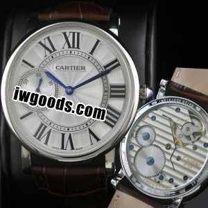 高級腕時計 半自動卷  CARTIER カルティエ 男性用腕時計 メードインジャパンクオーツ 2針  44mm  メンズ腕時計 www.iwgoods.com