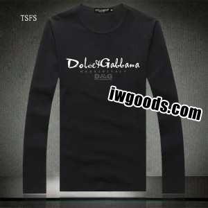 2021秋冬 スゴイ人気！Dolce&Gabbana ドルチェ＆ガッバーナ 長袖 Tシャツ www.iwgoods.com