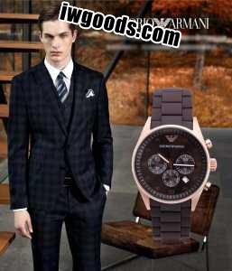 ARMANI アルマーニ 人気通販 恋人腕時計 日付表示 メードインジャパンクオーツ 6針   メンズ腕時計 www.iwgoods.com