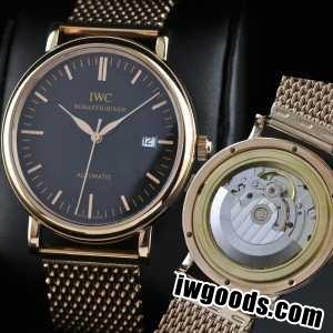 新着 スイスムーブメント 3針  自動巻き 日付表示 夜光効果  男性用腕時計 IWC クオーツ メンズ腕時計 www.iwgoods.com