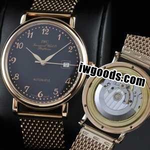 スイスムーブメント 3針  自動巻き 日付表示 夜光効果  男性用腕時計 IWC クオーツ メンズ腕時計 www.iwgoods.com