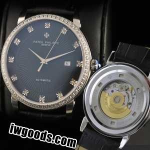 自動巻き スイスムーブメント  Patek Philippe PHILIPPE パテックフィリップ  メンズ腕時計 www.iwgoods.com