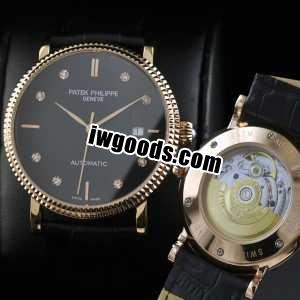 高級腕時計 自動巻き スイスムーブメント  Patek Philippe PHILIPPE パテックフィリップ  メンズ腕時計 www.iwgoods.com