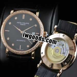 高級腕時計 自動巻き スイスムーブメント  PATEK PHILIPPE パテックフィリップ  メンズ腕時計 www.iwgoods.com