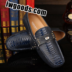 ヴェルサーチ コピービズネス靴 ローファー ドライビング靴 リベット www.iwgoods.com