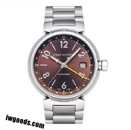 ルイウィトン時計 偽物、タンブール GMT 腕時計 メンズ www.iwgoods.com