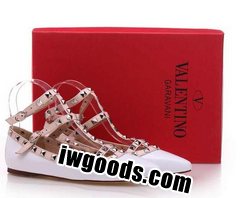季節感あるValentinoヴァレンティノ偽物バレエ靴 スタッズ靴 www.iwgoods.com