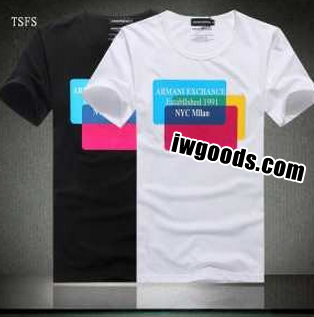 格安！ コピー商品　2022春夏 ARMANI アルマーニ 人気通販 半袖 Tシャツ 2色可選 www.iwgoods.com