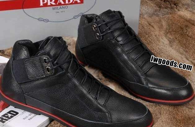 モテるアイテム 2018 PRADA プラダ ハイトップ靴 2色可選 防水機能に優れ www.iwgoods.com