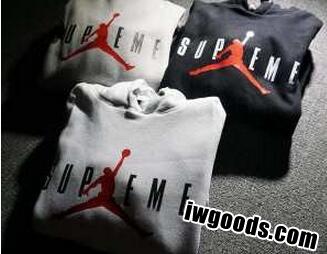 ファッション性に溢れる Supreme x Air Jordan スゴイ人気　プルオーバーパーカー 男女兼用 多色 www.iwgoods.com