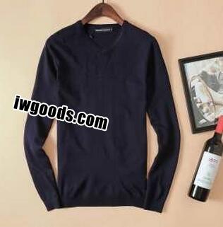 贈り物に 2021秋冬 ARMANI アルマーニ 人気通販 伸縮性のあるニットセーター 2色可選 www.iwgoods.com