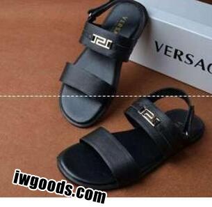 オシャレで快適　VERSACE ヴェルサーチサンダル メンズ 革 軽量 通気靴 www.iwgoods.com