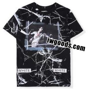 福田真琴さんオススメOff-Whiteオフホワイト Tシャツ コピー　愛用する丸ネックシャツ www.iwgoods.com
