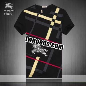 多色 ロゴ付き BURBERRY バーバリー 2022春夏 半袖Tシャツ スタイルアップ効果 www.iwgoods.com