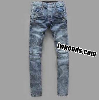洗練されたな伸縮性がいいBALMAIN バルマン　オシャレなジーンズメンズファッション www.iwgoods.com
