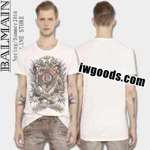 人気大人気アイテム商品 BALMAIN バルマンスーパーコピー 清潔感のある半袖Tシャツ 2色可選 www.iwgoods.com