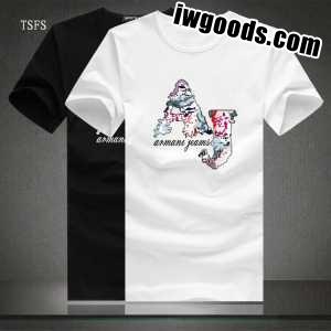 優れたデザイン性  2022春夏 ARMANI アルマーニ 人気通販 半袖Tシャツ 2色可選 www.iwgoods.com