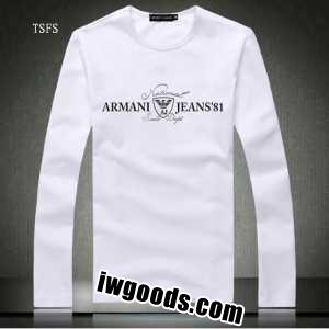 高品質 2021秋冬 アルマーニ 人気通販 ARMANI 長袖Tシャツ 2色可選 www.iwgoods.com