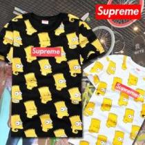 ロゴ付き   2021春夏 SUPREME シュプリーム 半袖Tシャツ 2色可選 男女兼用