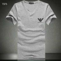 Vネック　ロゴ付き 2021春夏 ARMANI アルマーニ 人気通販 半袖Tシャツ 多色