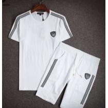 欧米韓流/雑誌 ARMANI アルマーニ 人気通販 コピー通販 半袖Tシャツ 上下セット 2色可選