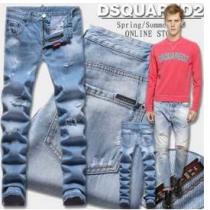 耐久性がある　2021春夏 DSQUARED2 ディースクエアード ダメージデニム ストレートデニムパンツ