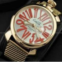 重厚な輝きを纏いガガミラノ GaGaMILANO　メードインジャパンクオーツ ムーブメント腕時計.