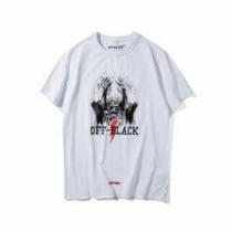 肌触りのいい  2021春夏 オフホワイト OFF-WHITE-ブラック 半袖 2色可選 カッコいい印象を付ける