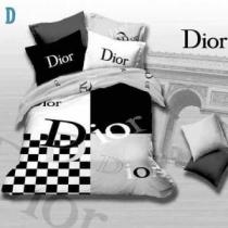 秋冬 DIOR ディオール 2019 ～希少 チェック柄 ベッドカバー セット 布団カバー 4点セット