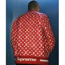 17ss シンプルなデザイン 満足できるコート Louis Vuitton x Supreme 肌触りの気持ちい〜