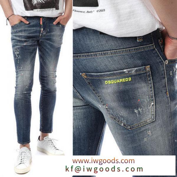 DSQUARED2 スーパーコピー 代引 ネオンジーンズ2 (スケーターフィット） iwgoods.com:xmtizc