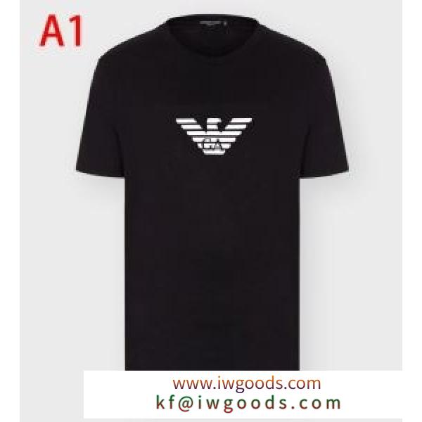 2020年春夏トレンドはこれ！ARMANI Tシャツ メンズ ソフト アルマーニ 通販 多色可選 コピー ロゴ入り カジュアル 日常 格安 iwgoods.com OXnCWz