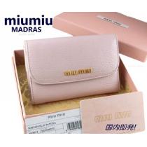 国内即発 MIUMIU スーパーコピー MADRAS コンパクト財布 mughetto 5MH373 ギフト iwgoods.com:6i7dgi