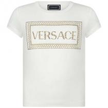 2019AW大人も着れるVERSACE ブランド コピー ダイヤモンドロゴTシャツ WH(-14Y) iwgoods.com:xuc45q