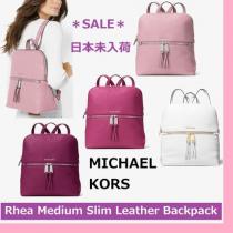 ◆MK◆Rhea Medium Slim Leather Backpack iwgoods.com:y3nya4