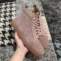 Christian Louboutin 2020春夏 ルブタン コピー Louis Spikesスニーカー 履き心地 ハイカット 靴 お洒落デザイン性 iwgoods.com 8DOTLr