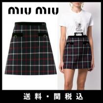 ■MIU MIU 新作■チェック ミニスカート iwgoods.com:1r9208
