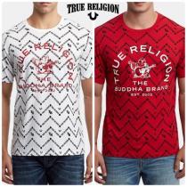 TRUE RELIGION モノグラム ロゴ 半袖Tシャツ メンズ XS〜2XL iwgoods.com:aa1oqp
