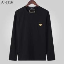 アルマーニ ARMANI 長袖Tシャツ 2色可選 厳選された憧れの秋冬新品 2019...